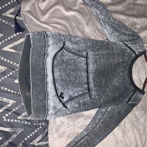Grey, long sleeve shirt